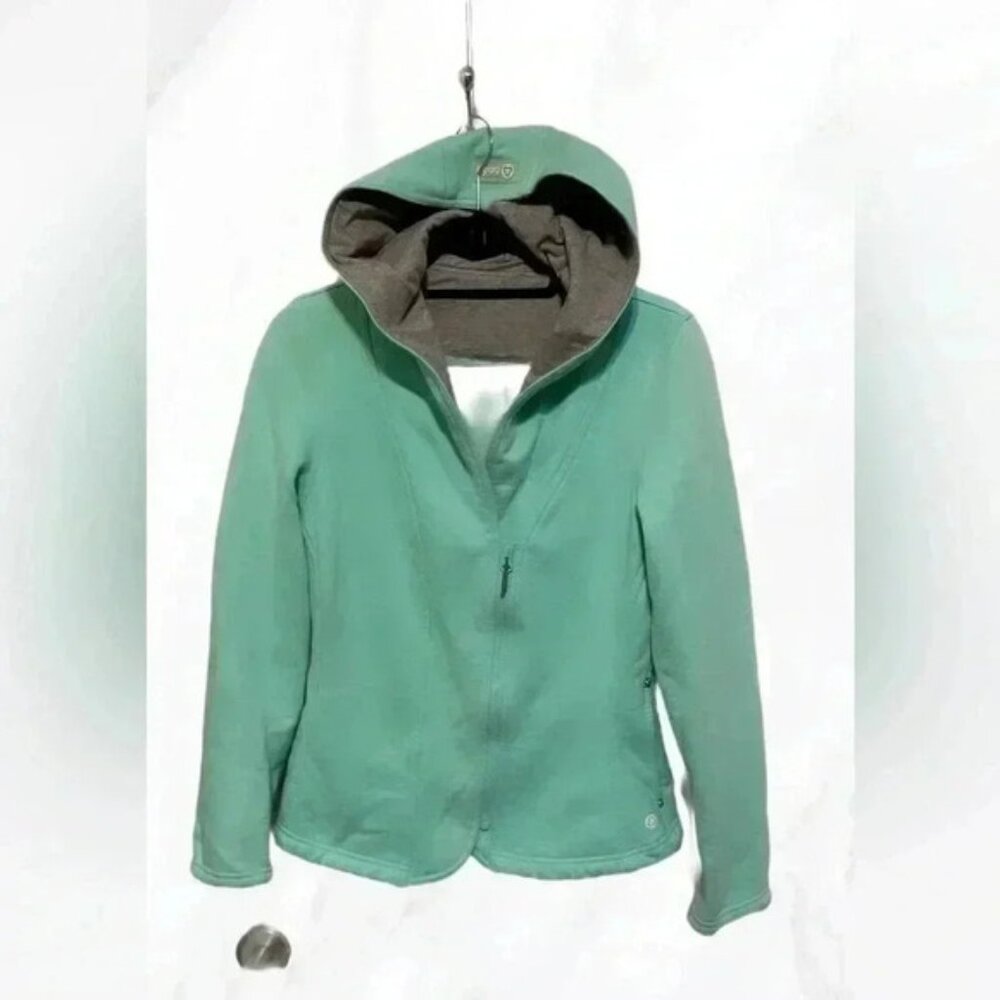 Titika zippered mint green long sleeve casual  Active leisure hoodie M